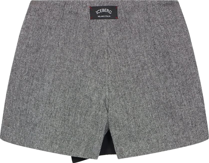 Girls' grey Bermuda shorts