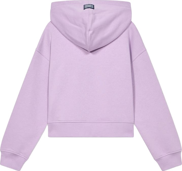 Girls' lilac hoodie with Iceberg logo