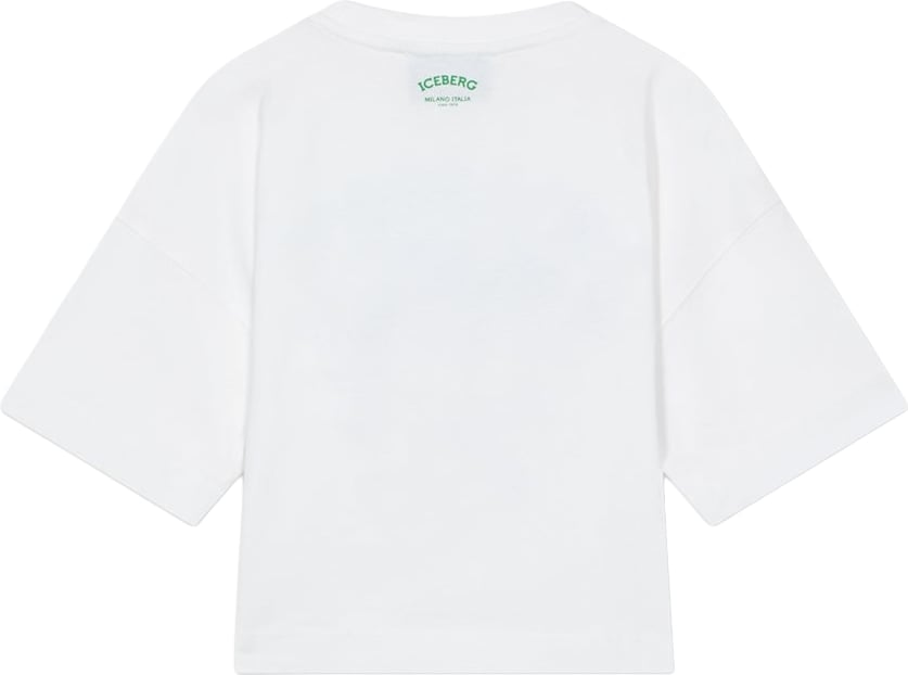 Girls' white T-shirt with Lucy graphic