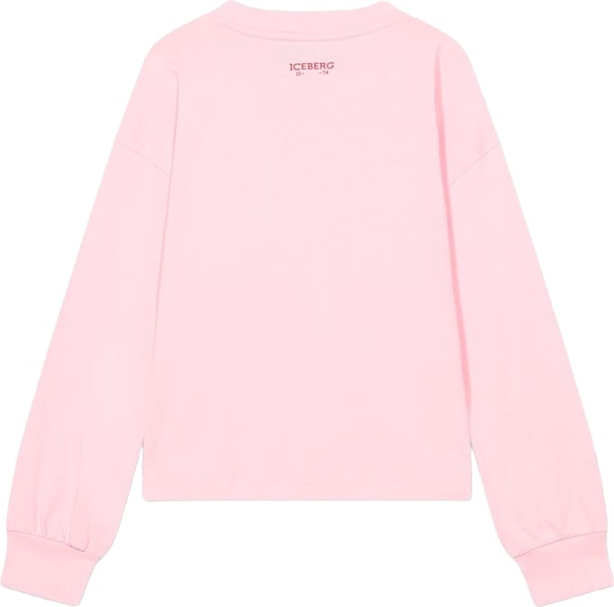 Girls' pink long-sleeved T-shirt with Peanuts graphic