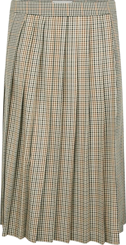 Skirt with check pattern Check Black arancio