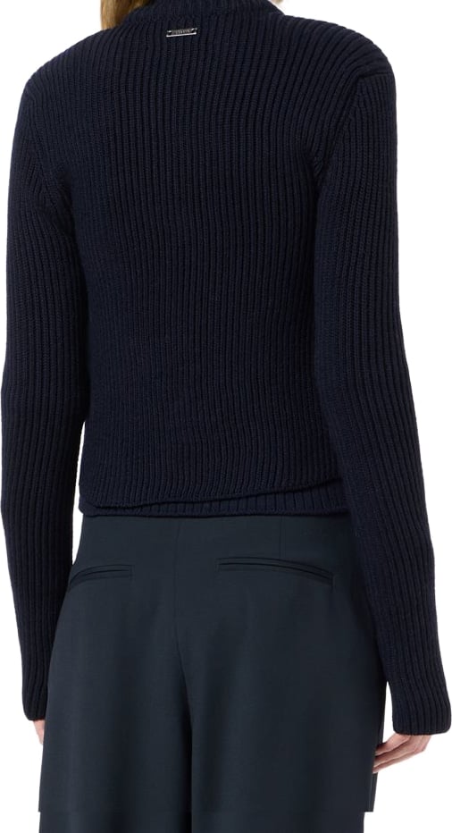 Sweater in extra-fine merino Classic Blue