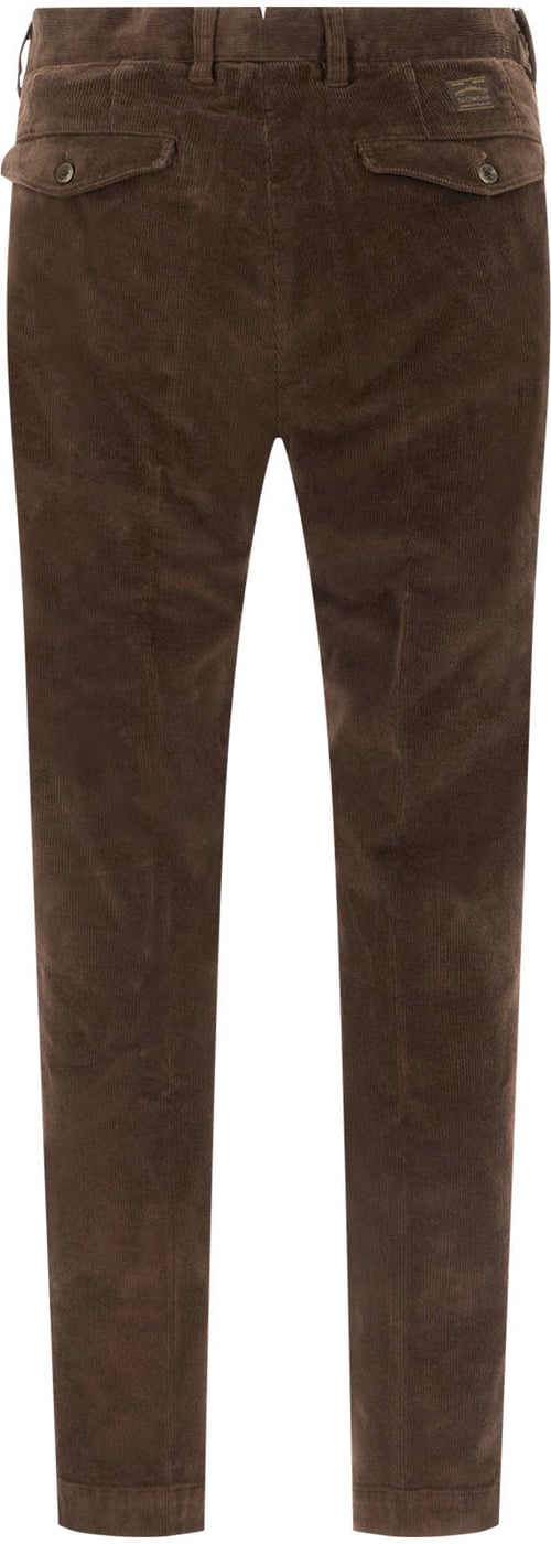 Incotex Chocolate corduroy pants