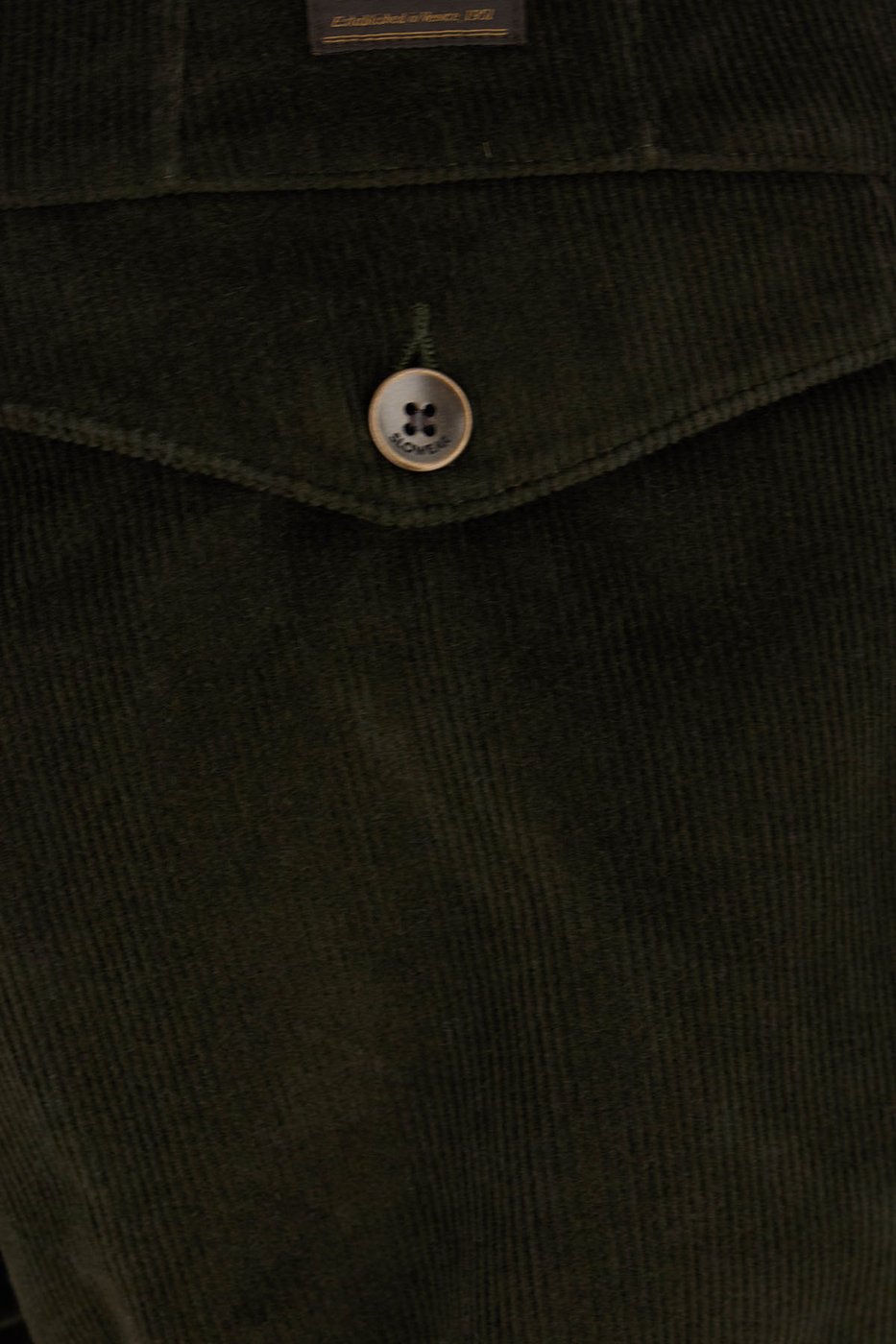 Incotex Dark green corduroy pants