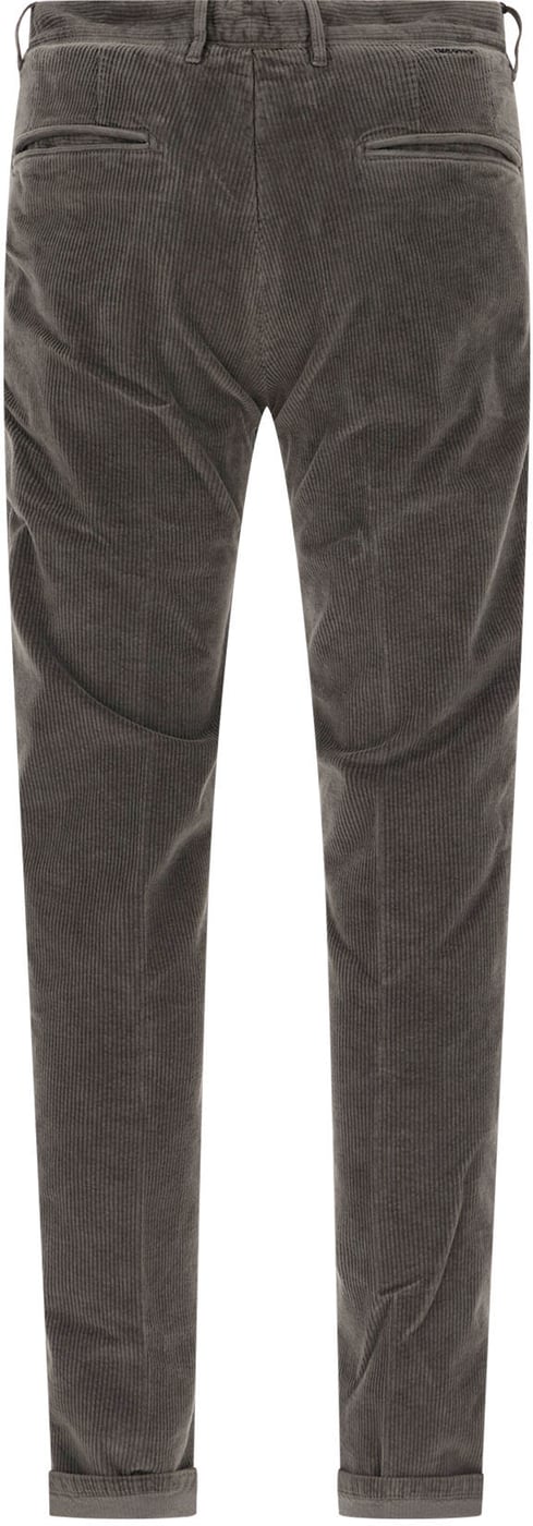 Incotex Dark grey corduroy pants
