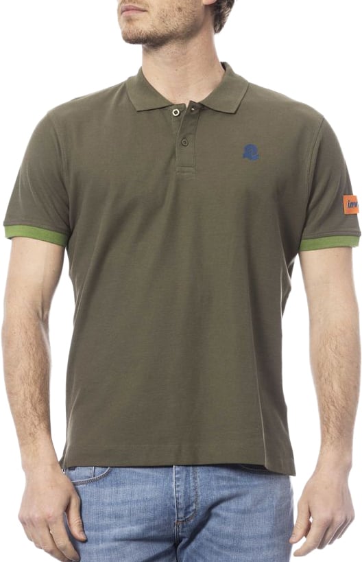 Invicta Green Cotton Men Polo Shirt