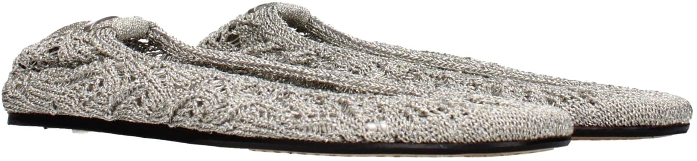 Isabel Marant Gray Fabric Ballet Flats