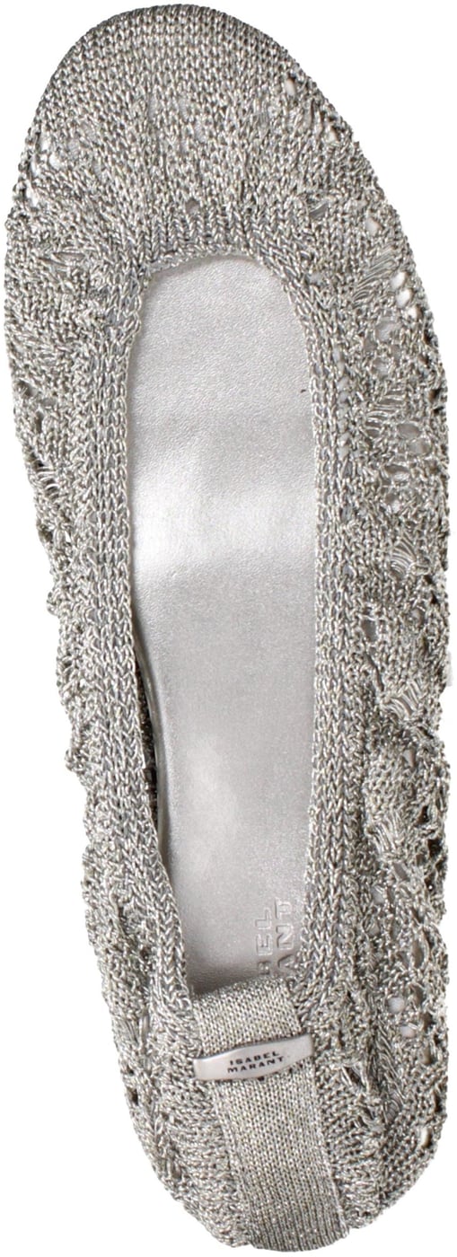 Isabel Marant Gray Fabric Ballet Flats