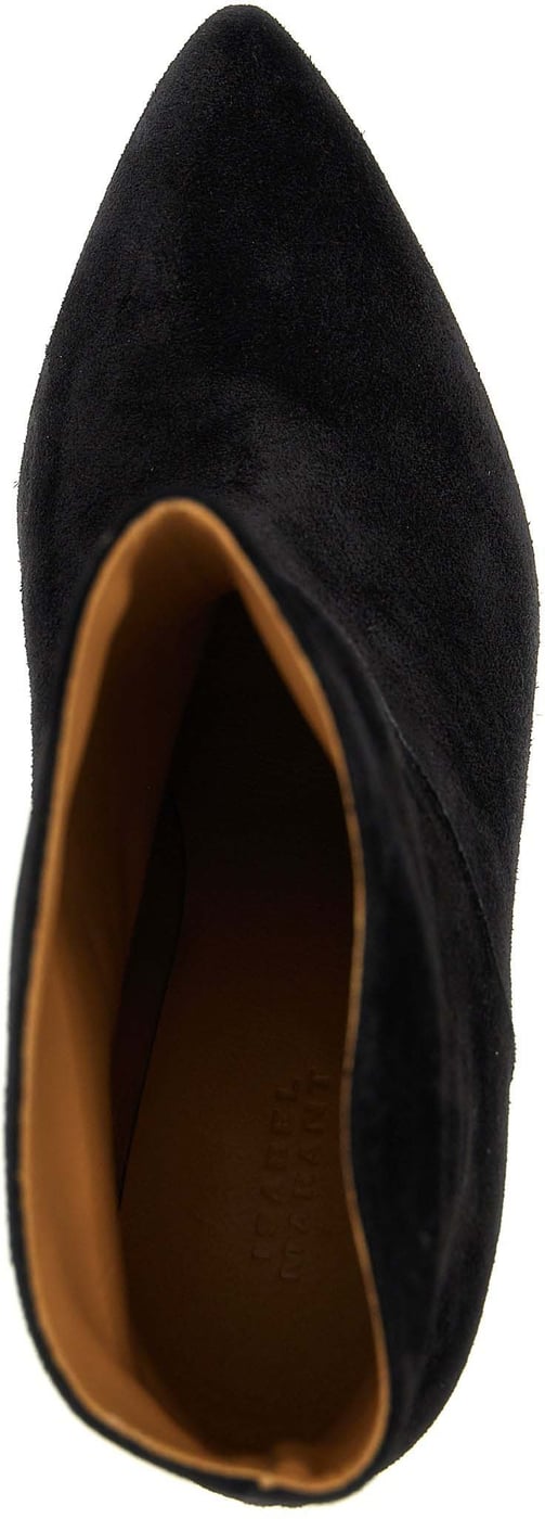 Isabel Marant Black Calfskin Ankle Boots