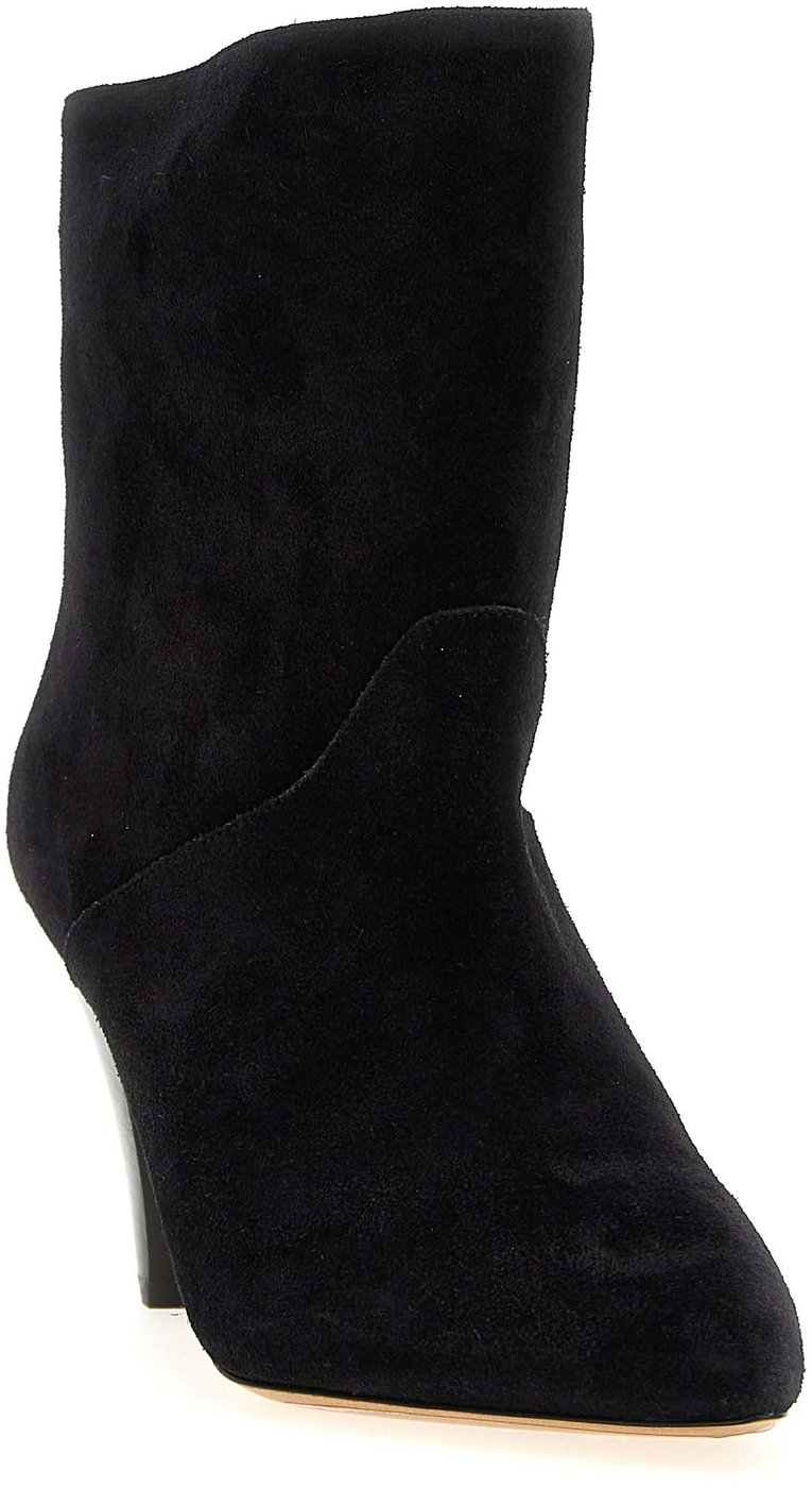Isabel Marant Black Calfskin Ankle Boots