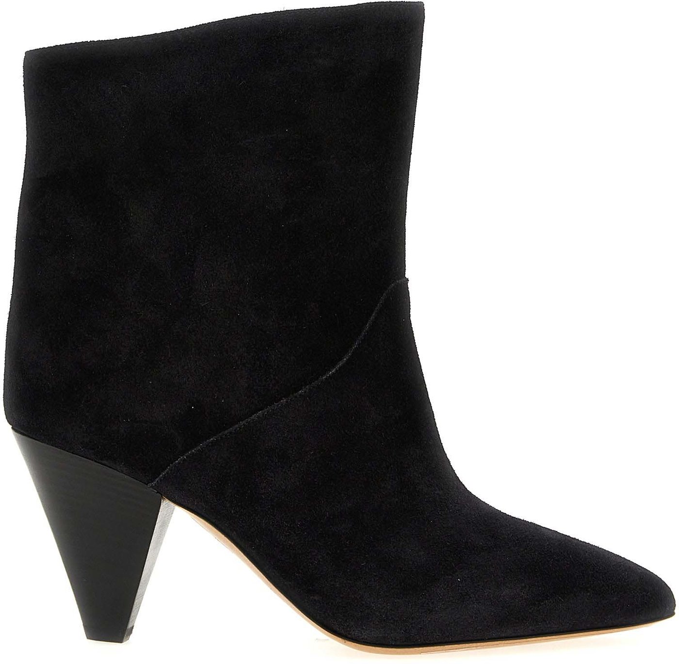 Isabel Marant Black Calfskin Ankle Boots