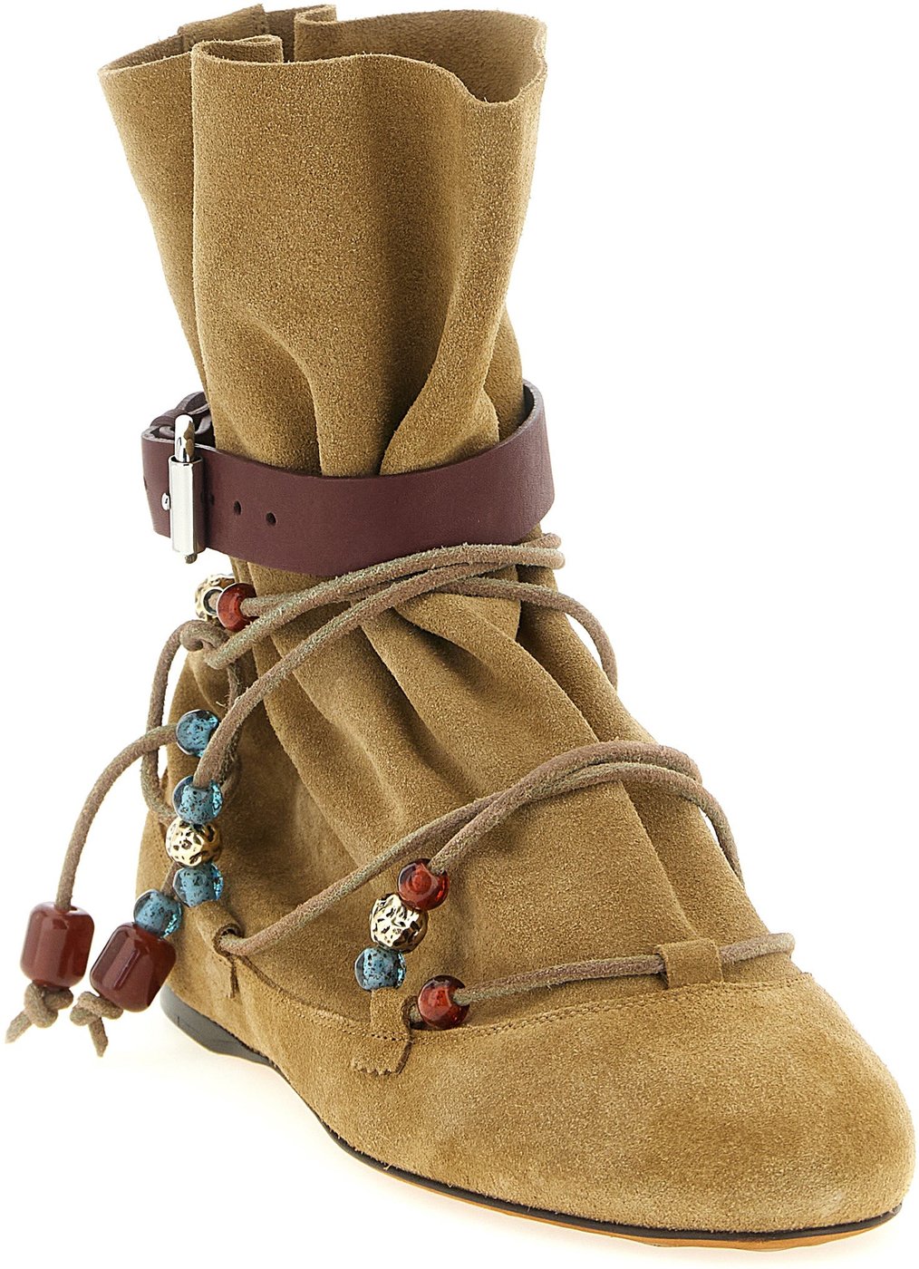Isabel Marant Beige Calfskin Ankle Boots