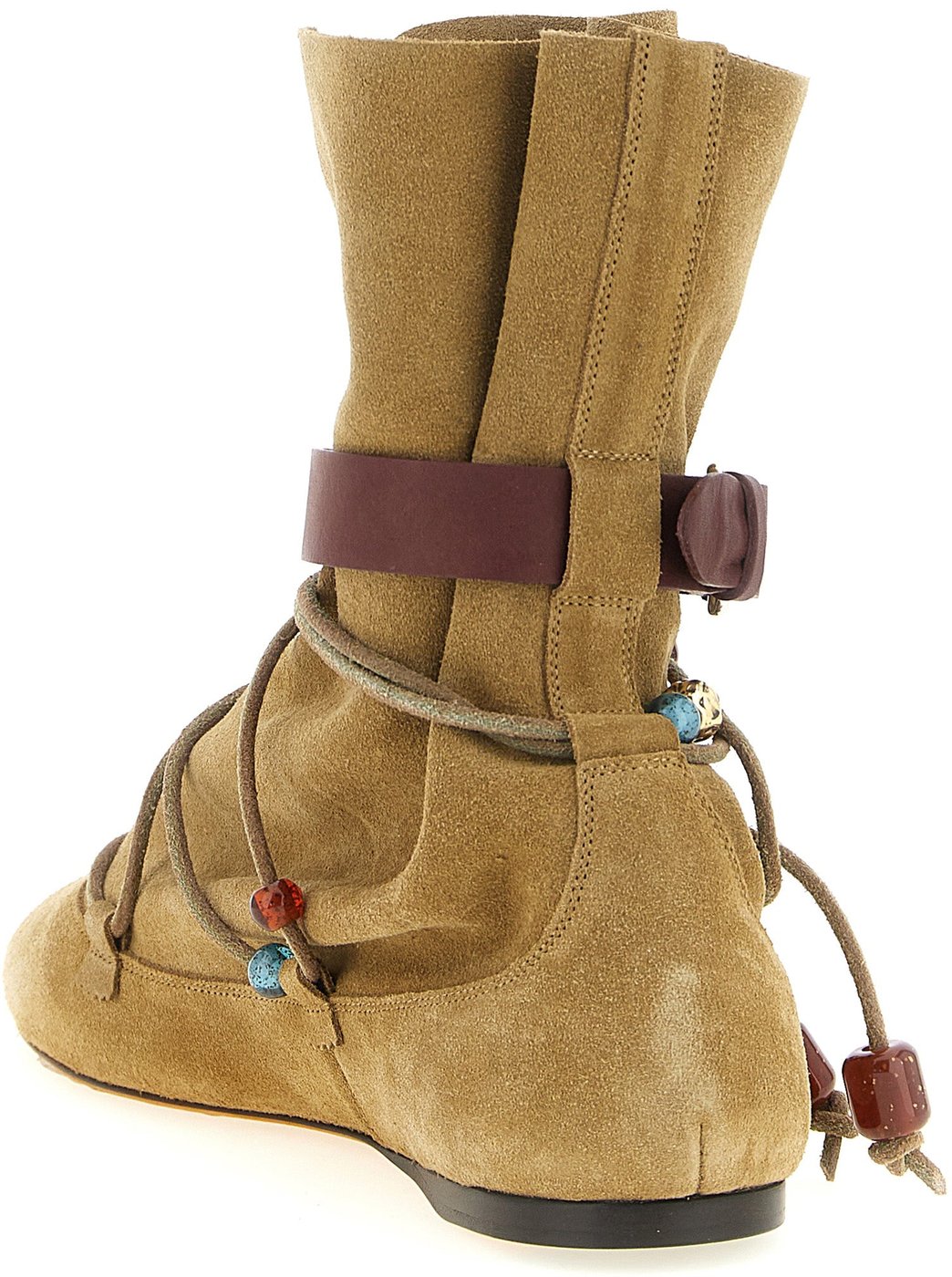 Isabel Marant Beige Calfskin Ankle Boots