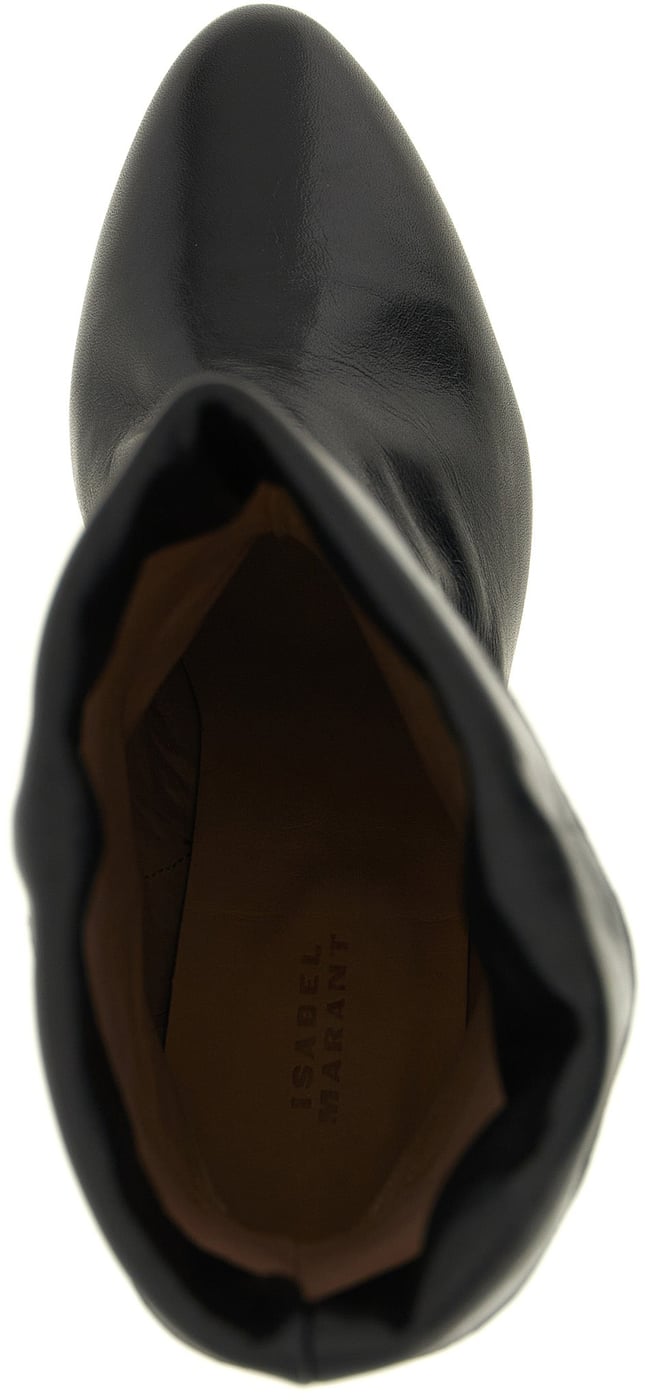 Isabel Marant Black Cowhide Ankle Boots