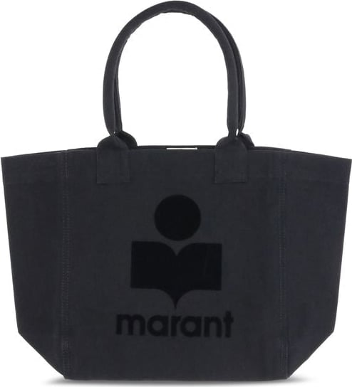 Isabel Marant Black Cotton Shoulder Bag