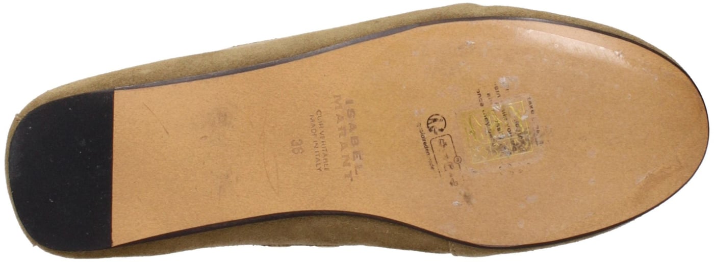 Isabel Marant Brown Leather Slip-On Loafers