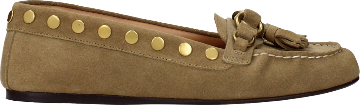Isabel Marant Brown Leather Slip-On Loafers