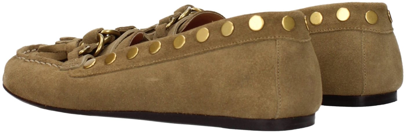 Isabel Marant Brown Leather Slip-On Loafers