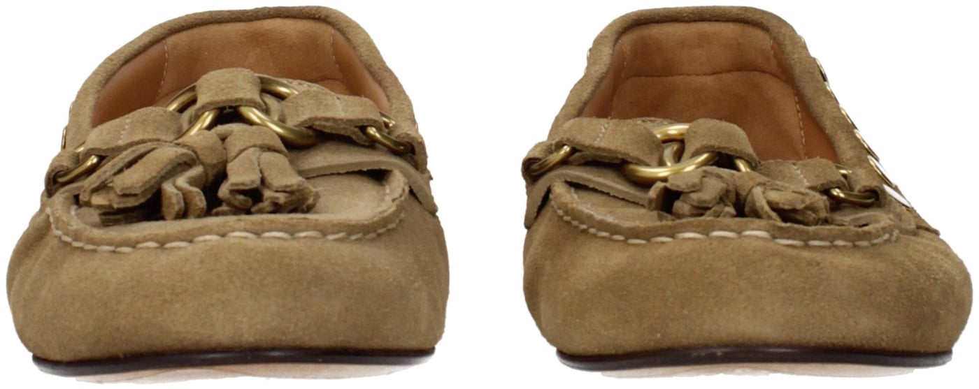 Isabel Marant Brown Leather Slip-On Loafers