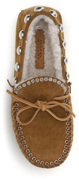 Isabel Marant Brown Calf Leather Bos Taurus Moccassin
