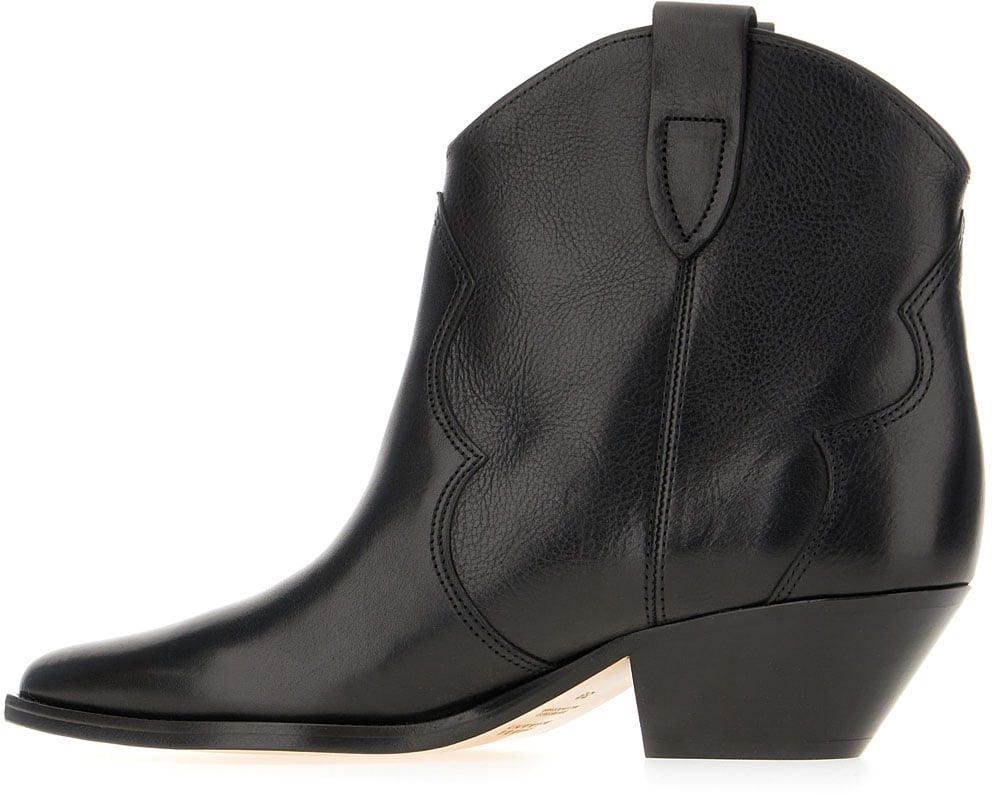 Isabel Marant Black leather Dewina ankle boots