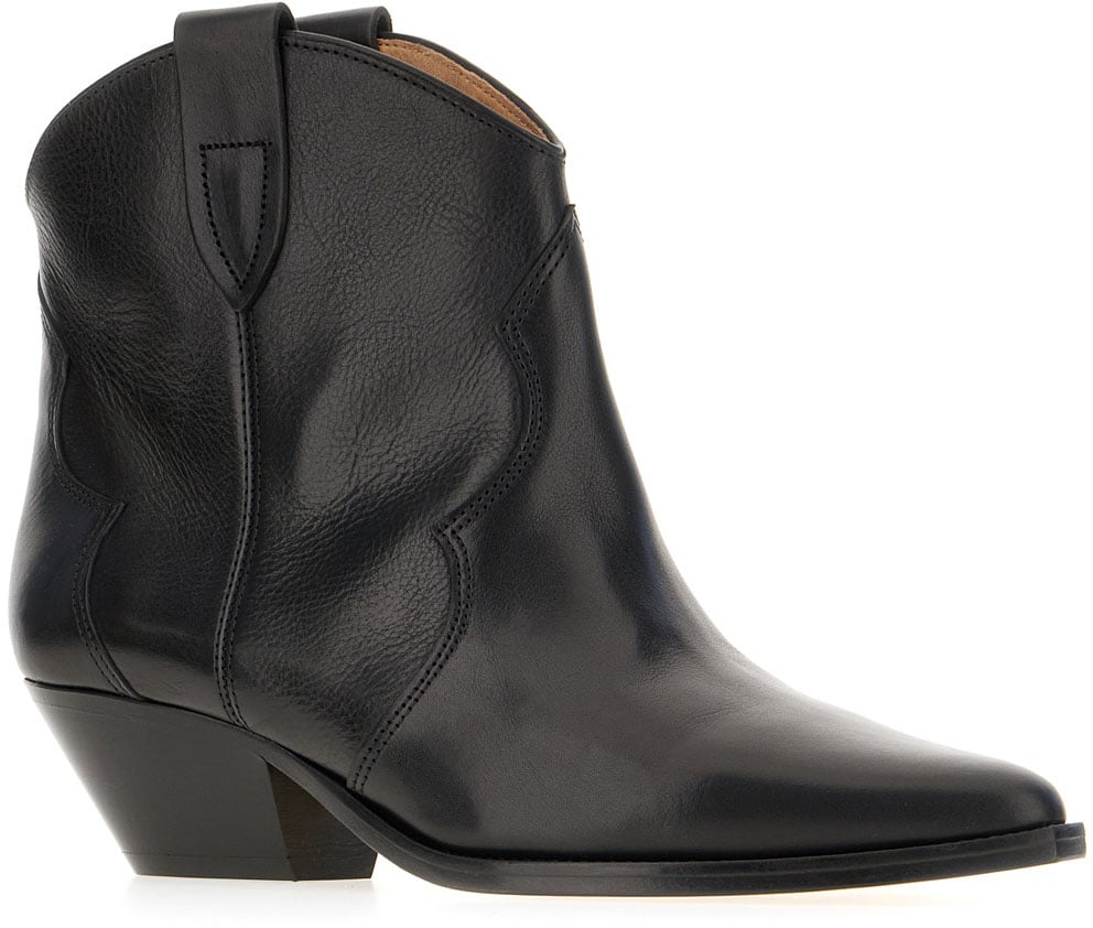 Isabel Marant Black leather Dewina ankle boots