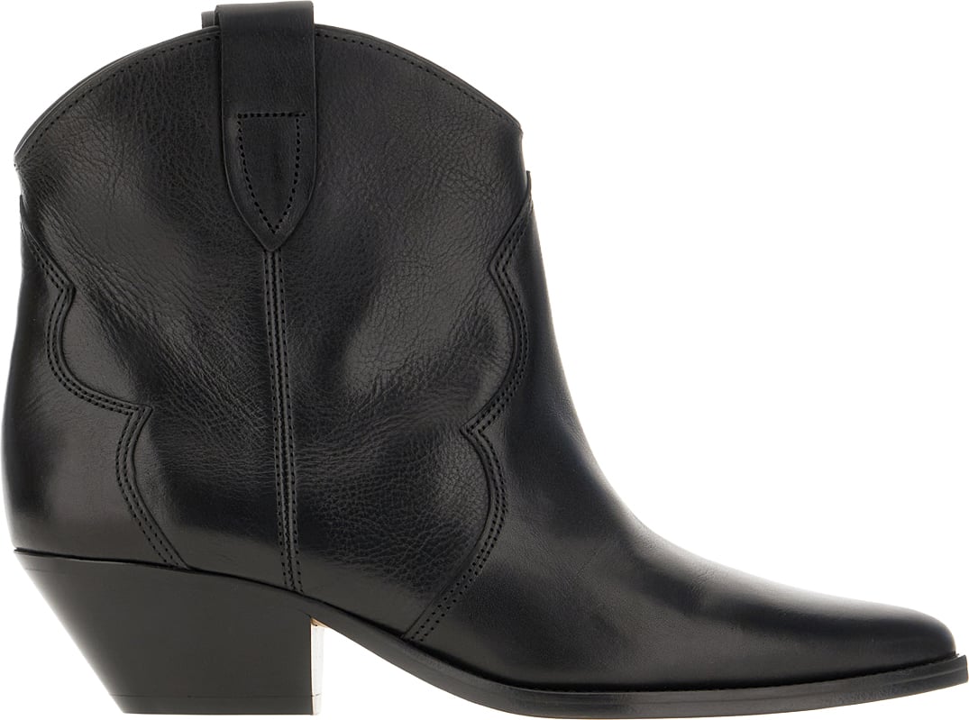 Isabel Marant Black leather Dewina ankle boots