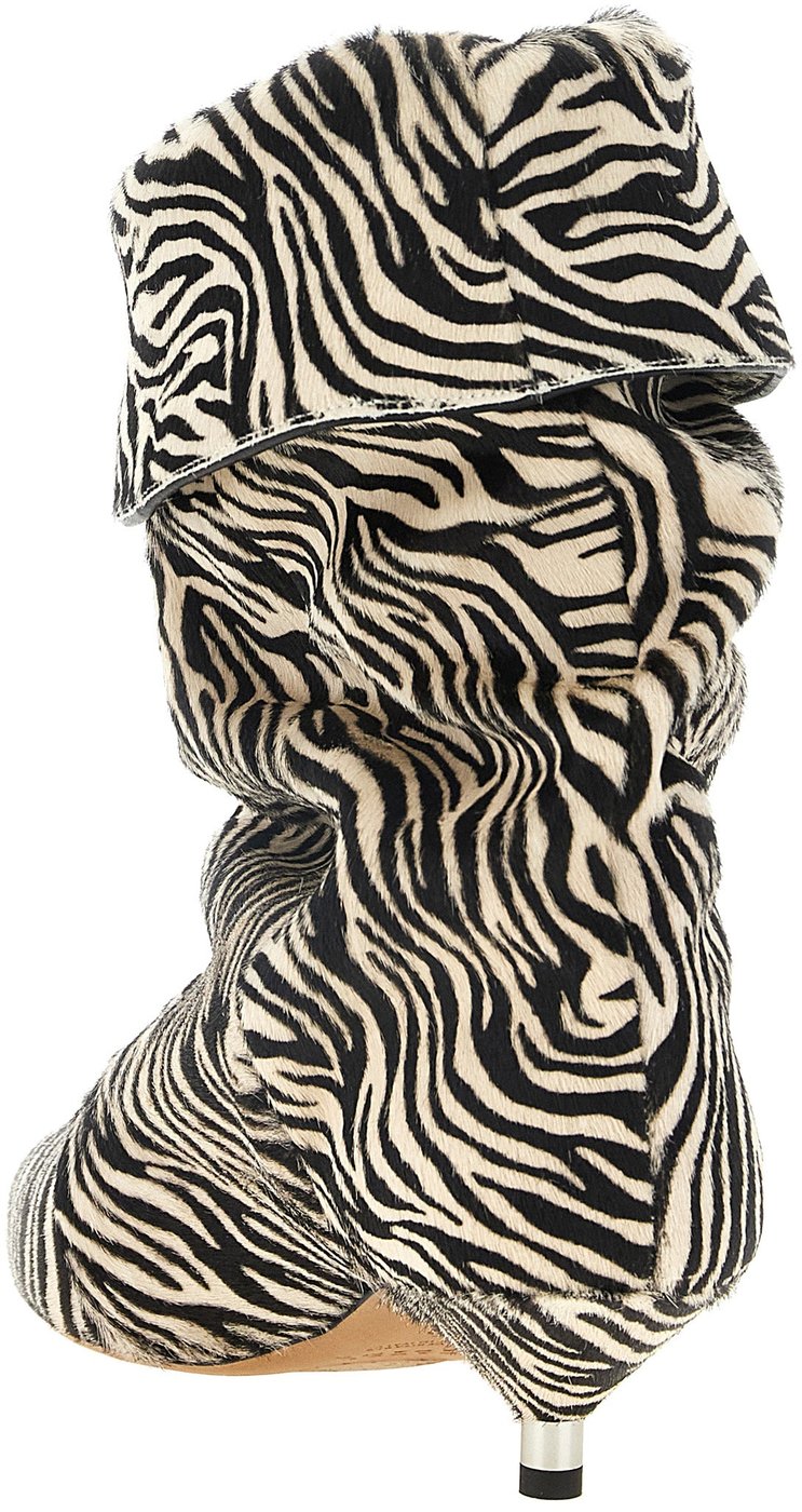 Isabel Marant Bicolor Cowhide Ankle Boots