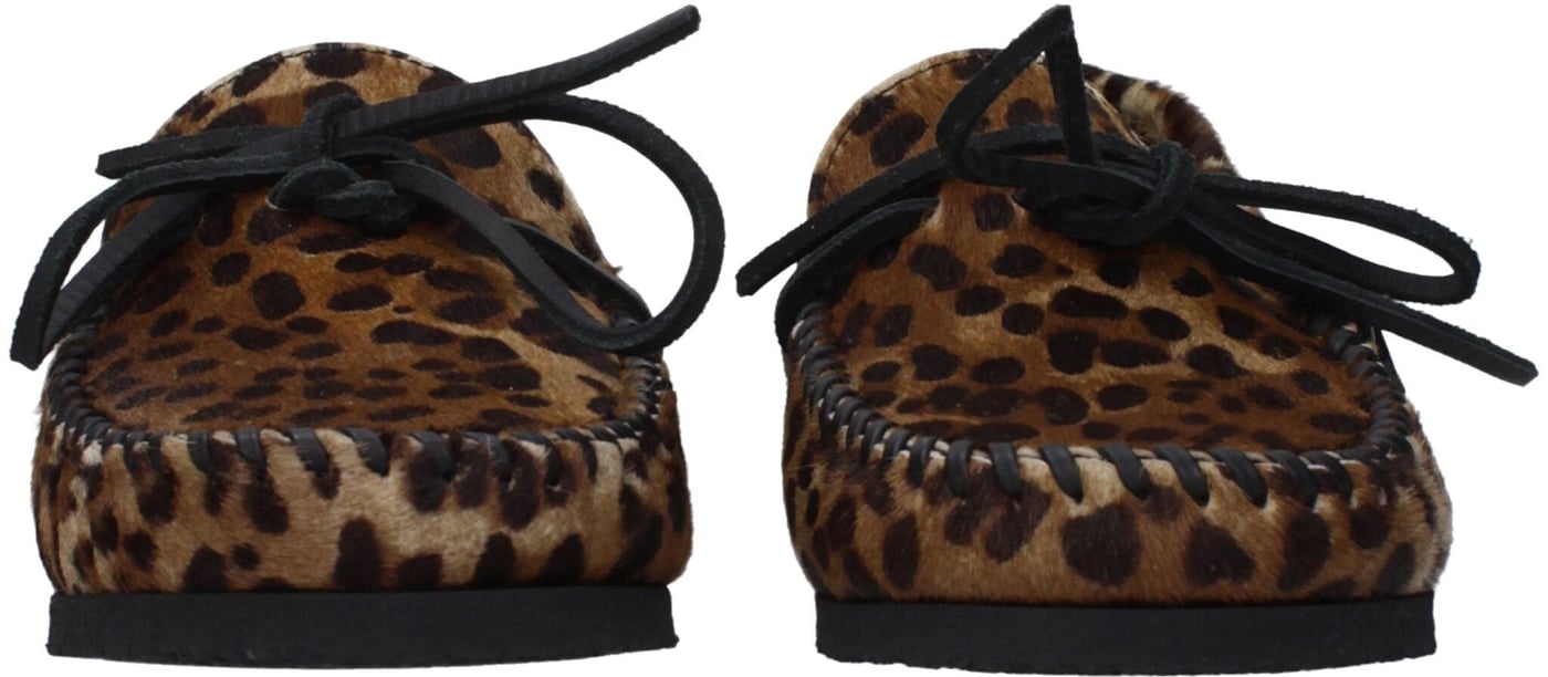 Isabel Marant Brown Horsehair Slip-On Loafers