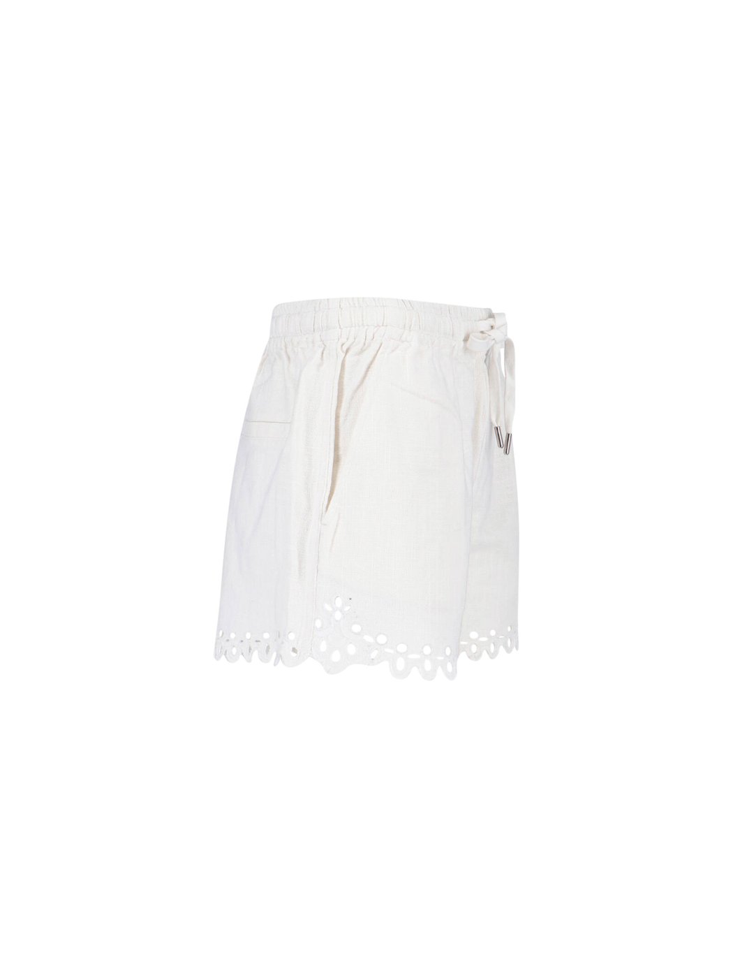 Balyme Scalloped Eyelet Cotton Shorts