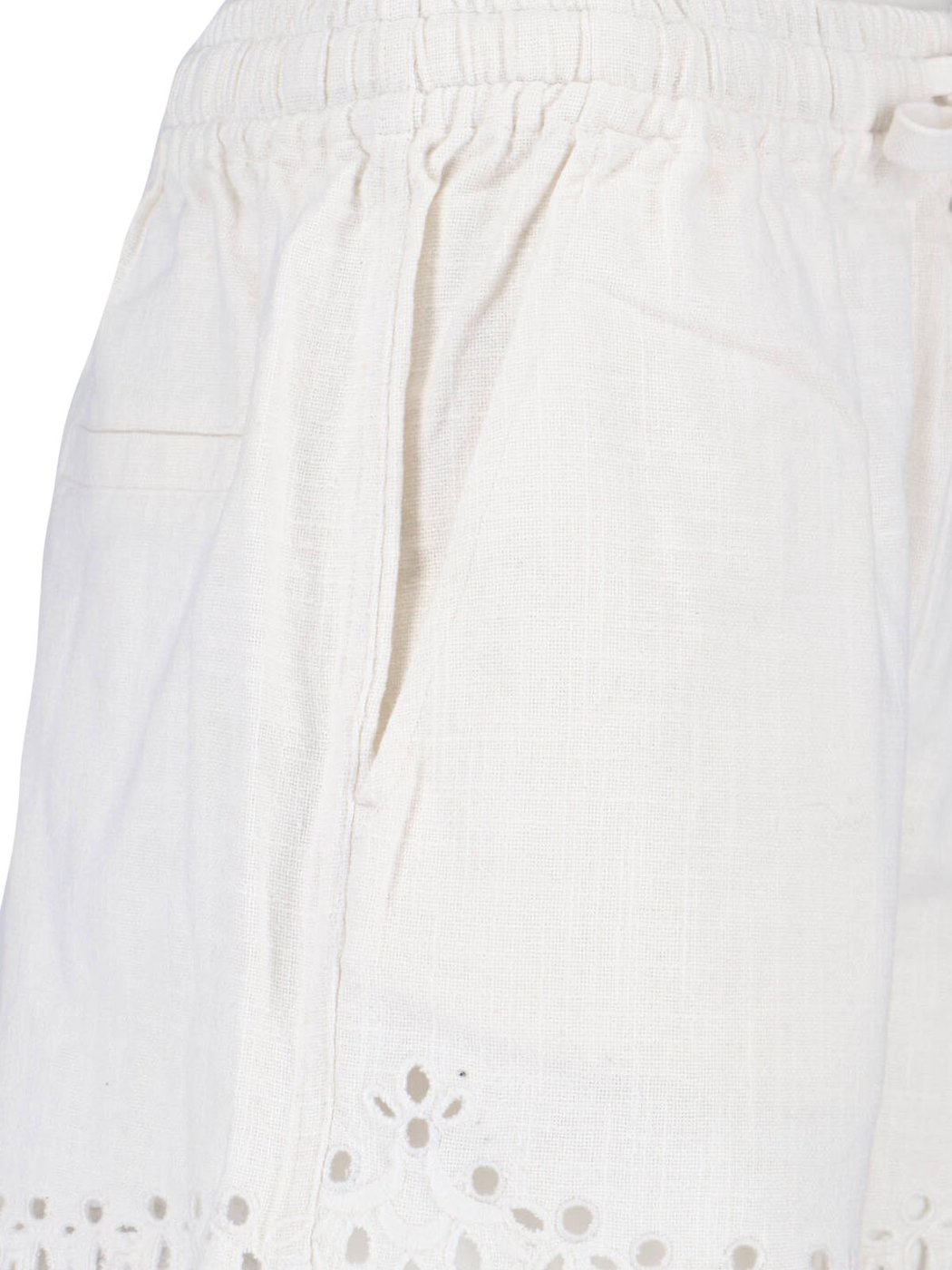 Balyme Scalloped Eyelet Cotton Shorts