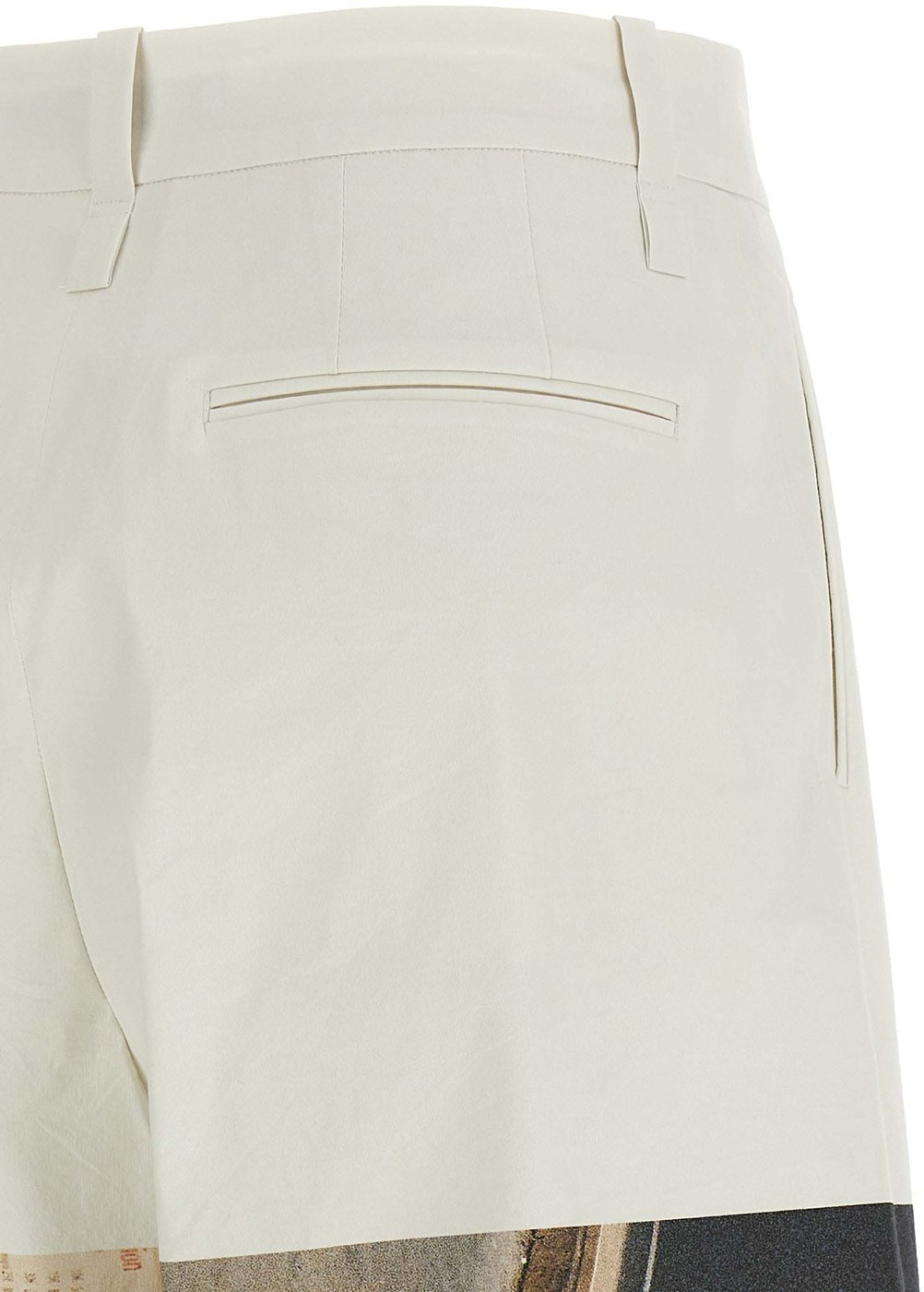 Issey Miyake White Polyamide Casual Pants