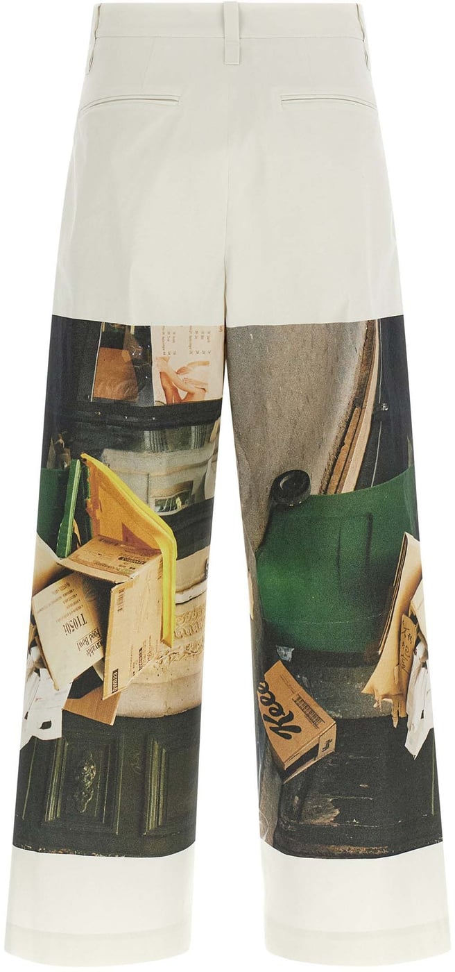 Issey Miyake White Polyamide Casual Pants
