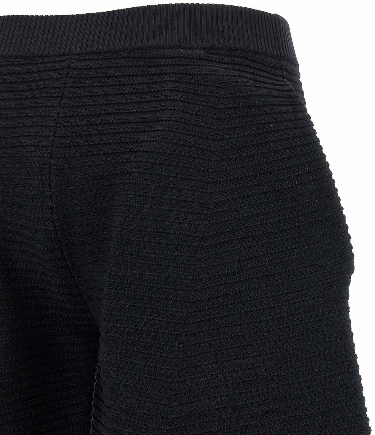 Issey Miyake Black Polyester Cropped Pants