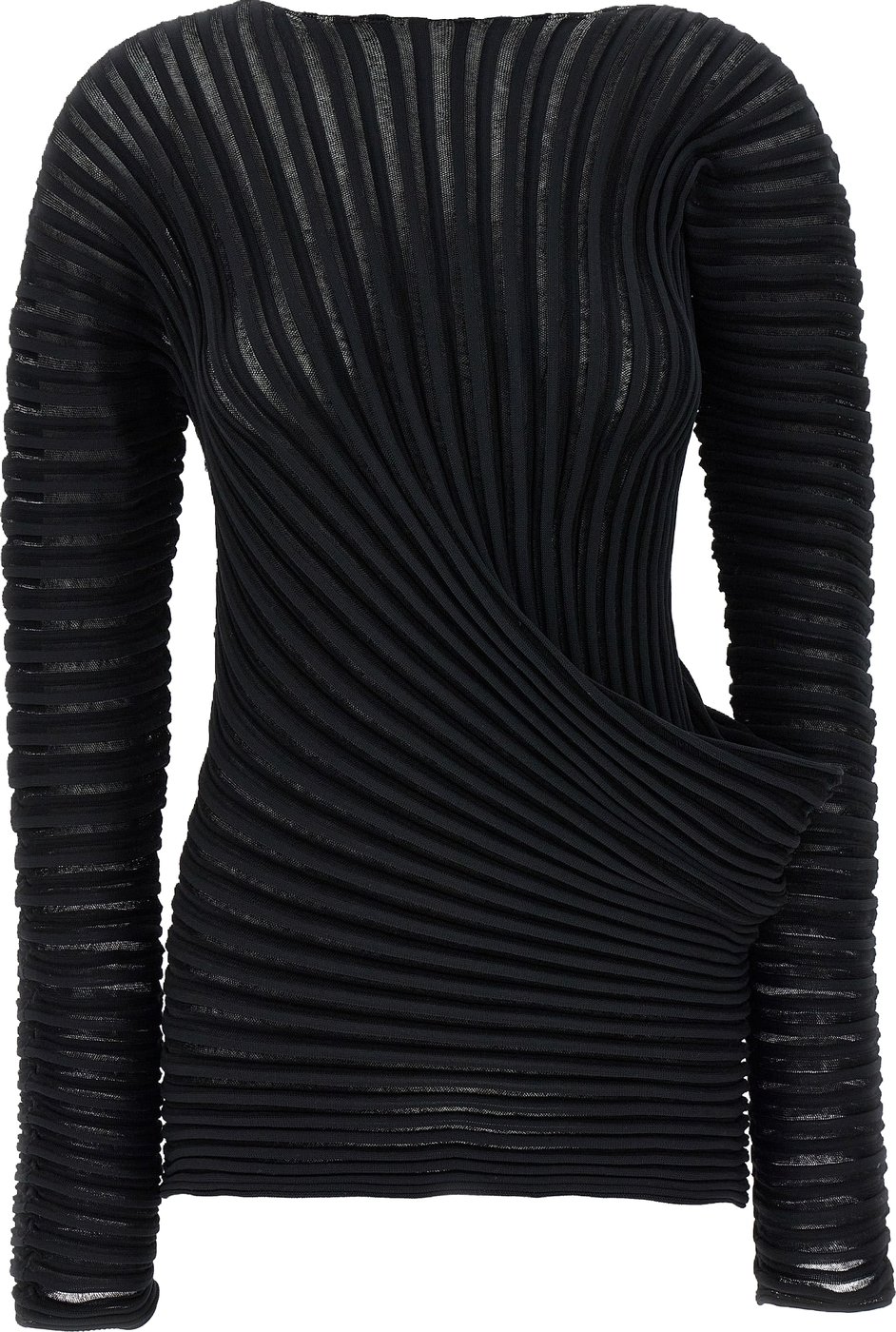 Issey Miyake Black Polyester Shirt