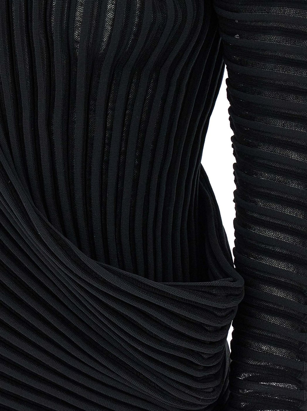 Issey Miyake Black Polyester Shirt
