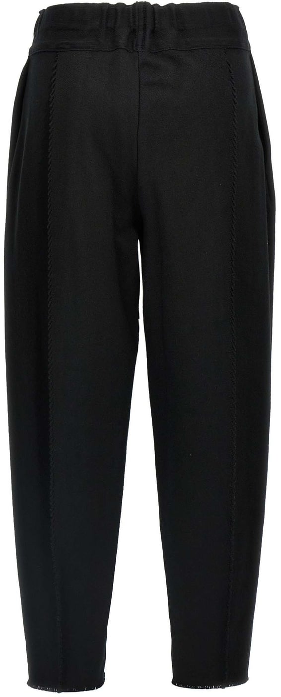 Issey Miyake Black Cotton Casual Pants