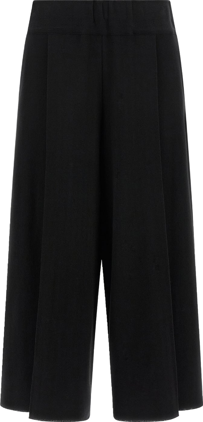 Issey Miyake Black Cotton Casual Pants