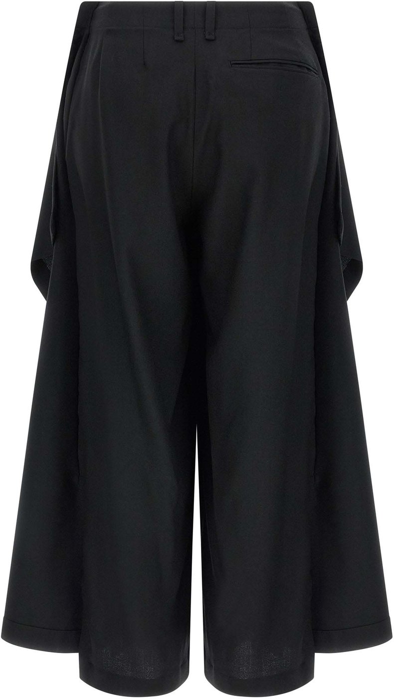 Issey Miyake Black Wool Casual Pants