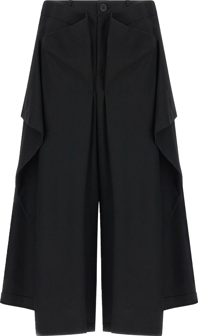 Issey Miyake Black Wool Casual Pants