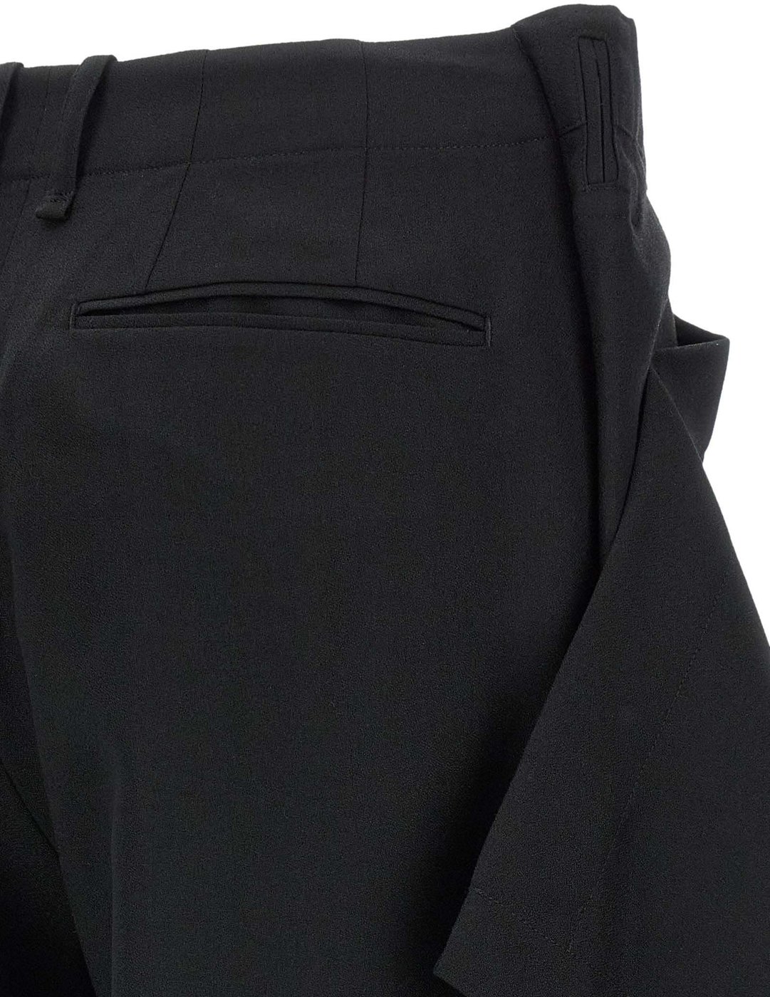 Issey Miyake Black Wool Casual Pants