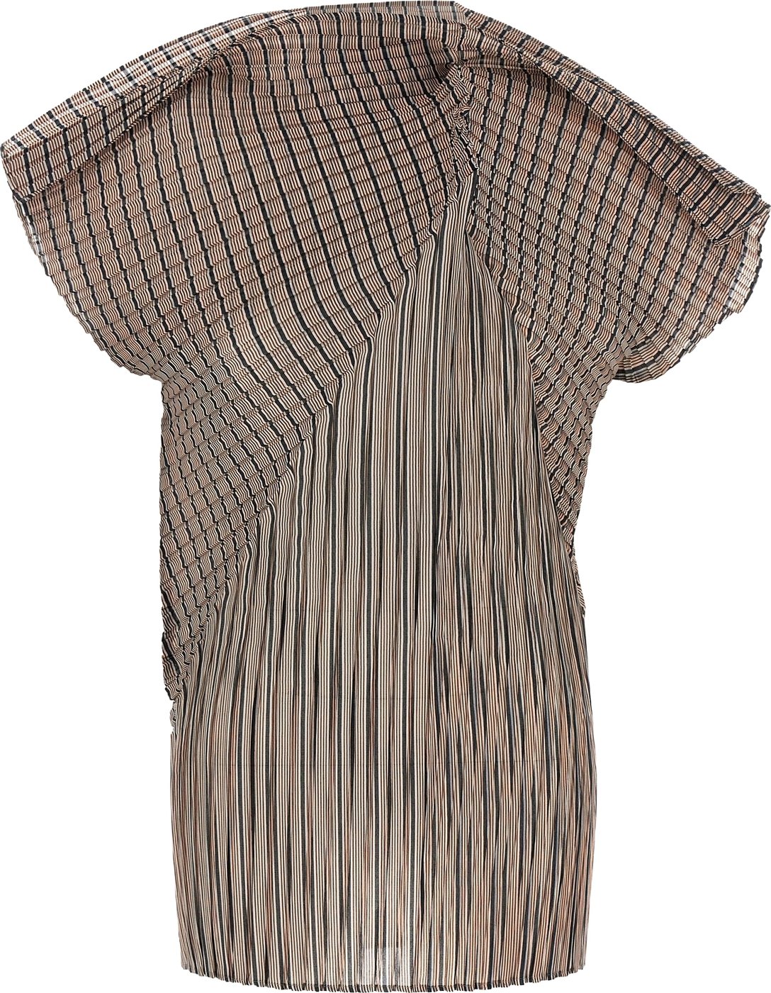 Issey Miyake Brown Polyester Blouse