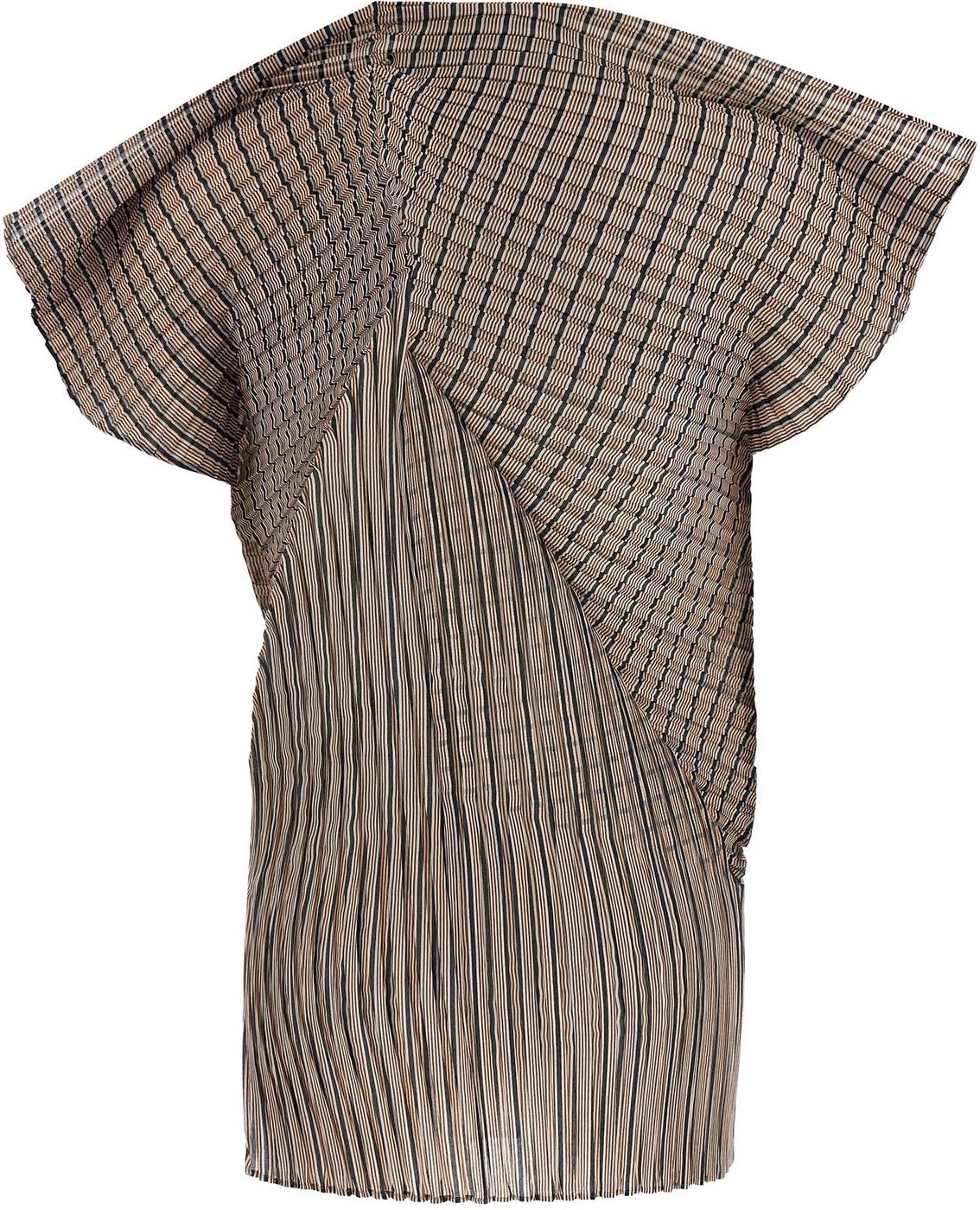 Issey Miyake Brown Polyester Blouse
