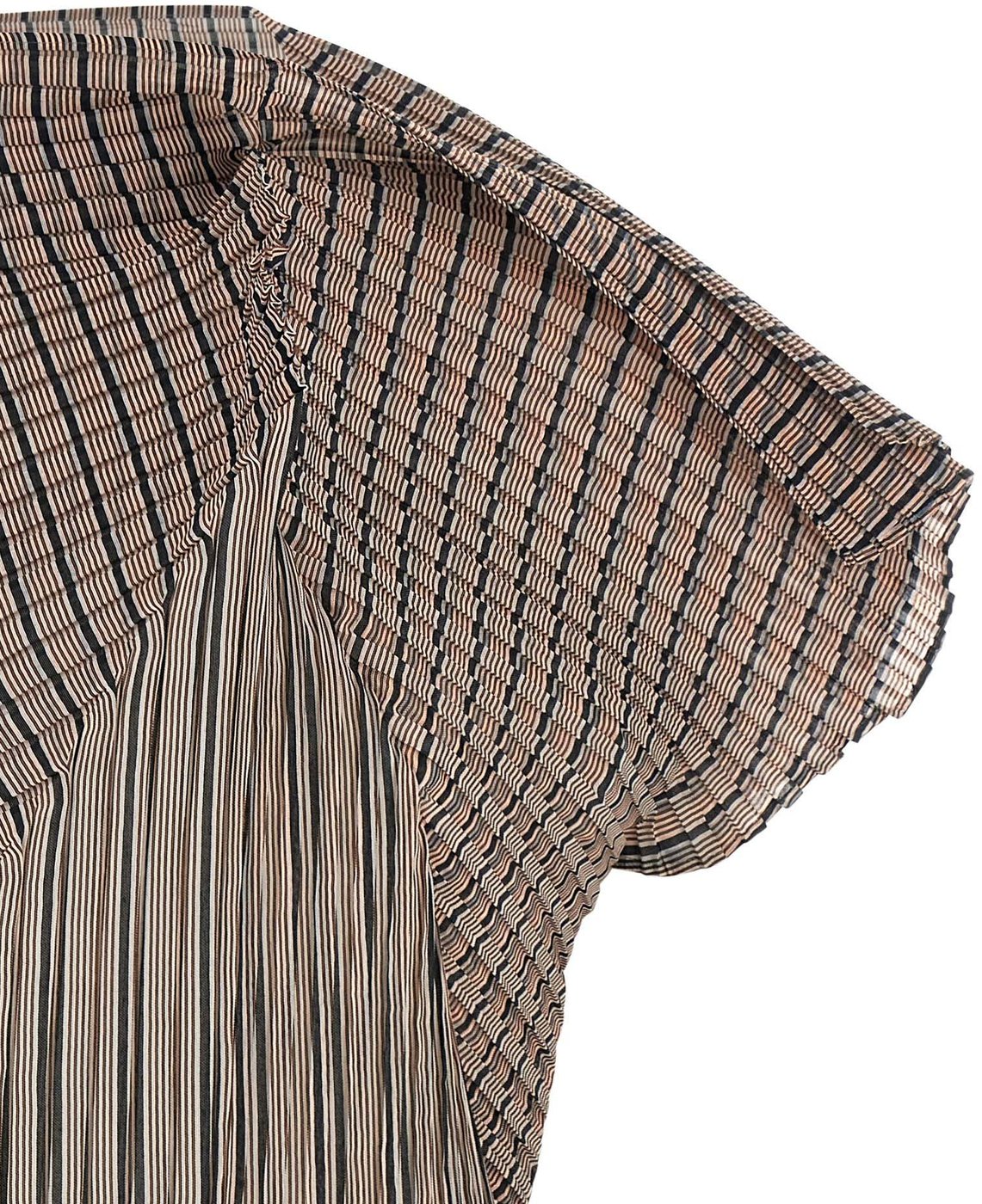 Issey Miyake Brown Polyester Blouse