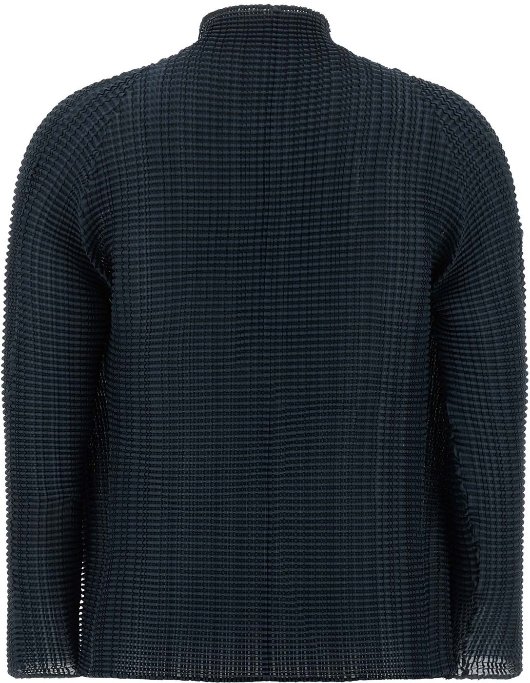 Issey Miyake Blue Polyester Cardigan