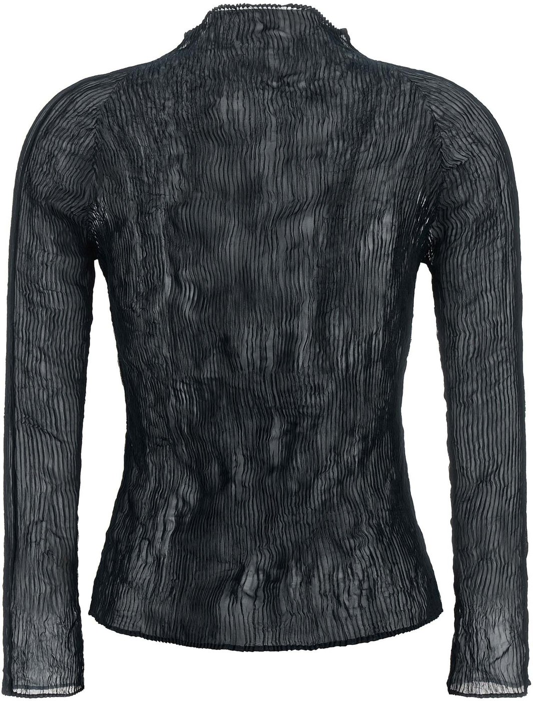 Issey Miyake Black Polyester Cardigan