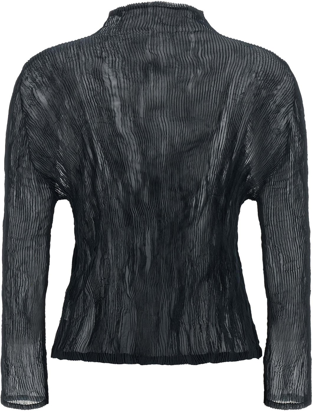 Issey Miyake Blue Polyester Cardigan