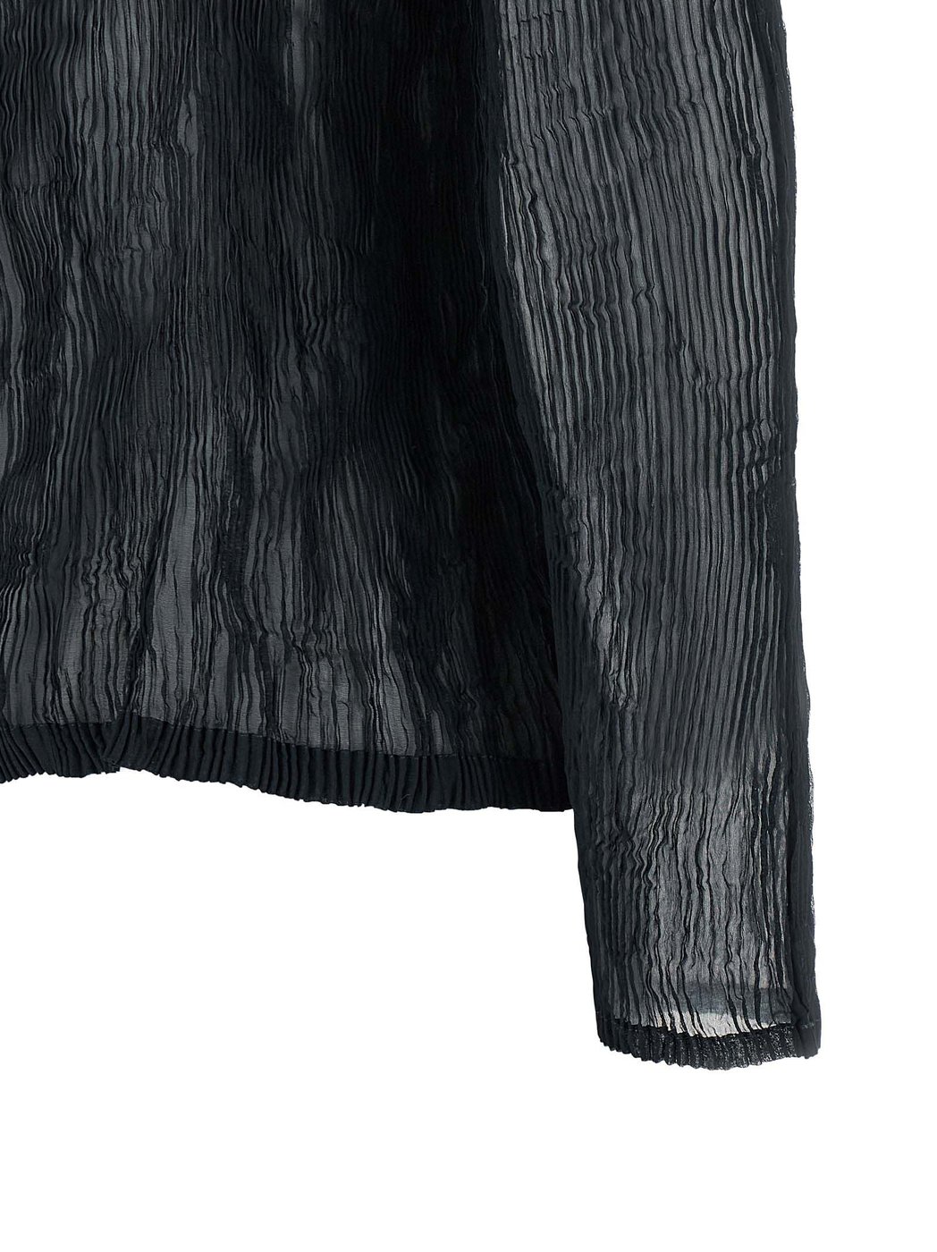 Issey Miyake Blue Polyester Cardigan