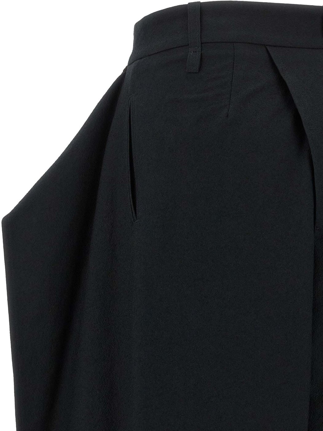 Issey Miyake Black Polyester Casual Pants