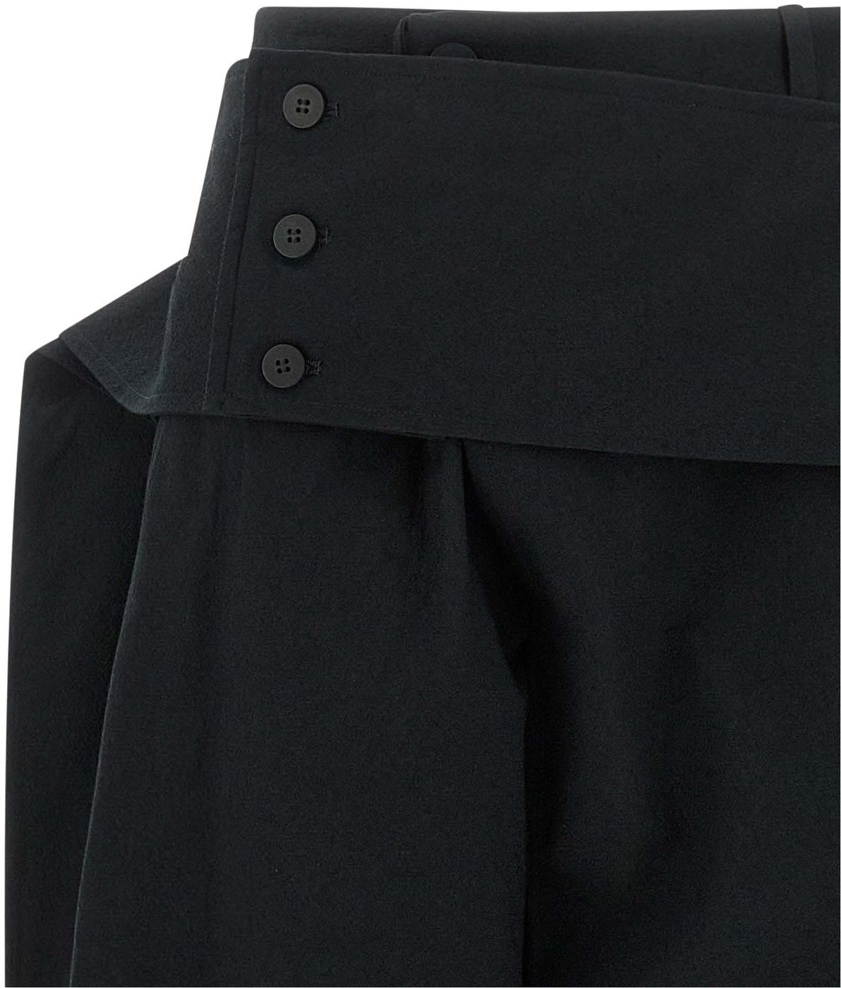 Issey Miyake Black Polyester Casual Pants